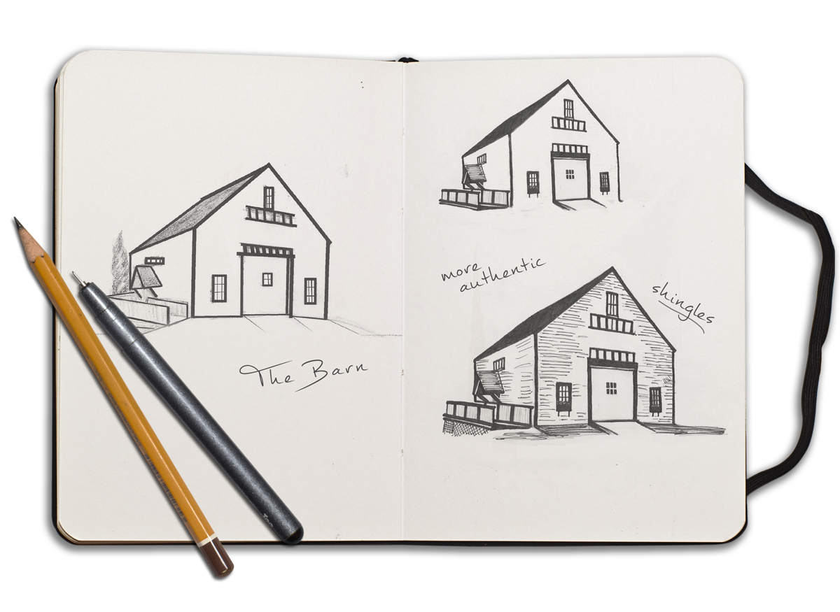 Sketchbook-MockUp3 Chamberlain Farm logo sketches