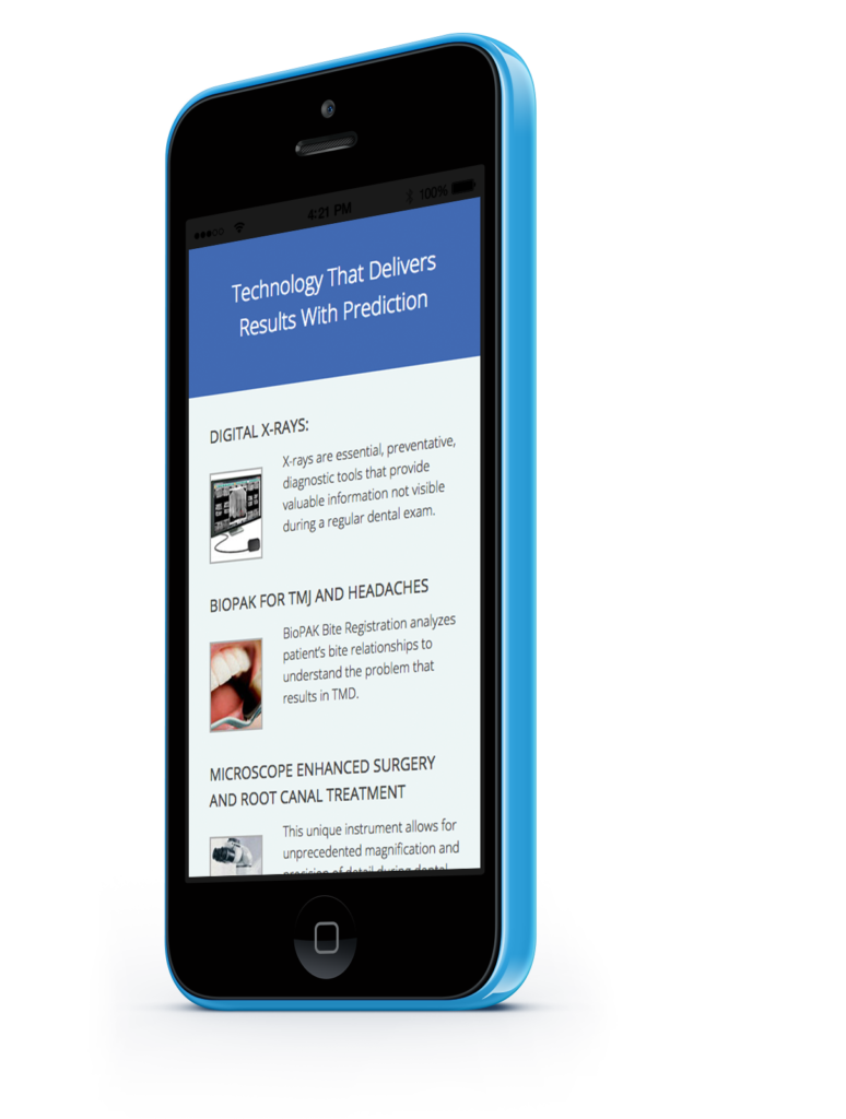 iphoneMock1 Aarohi Dental Mobile Responsive Website