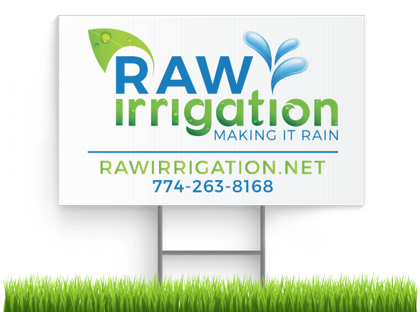 RAWIrrigation-LawnSign RAW Irrigation Yard Sign