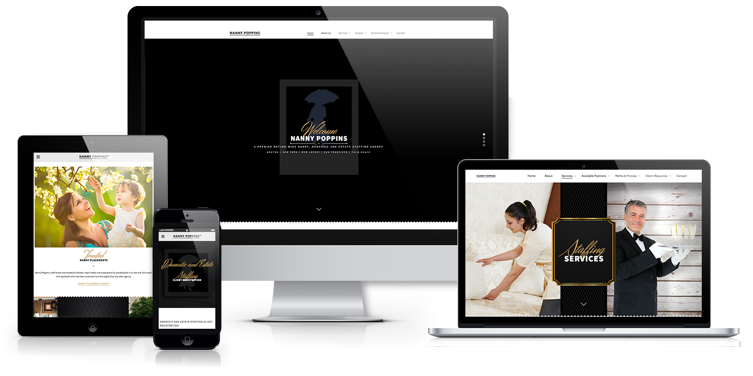 NannyPoppins_webDesign Nanny Poppins Agency | Website Design