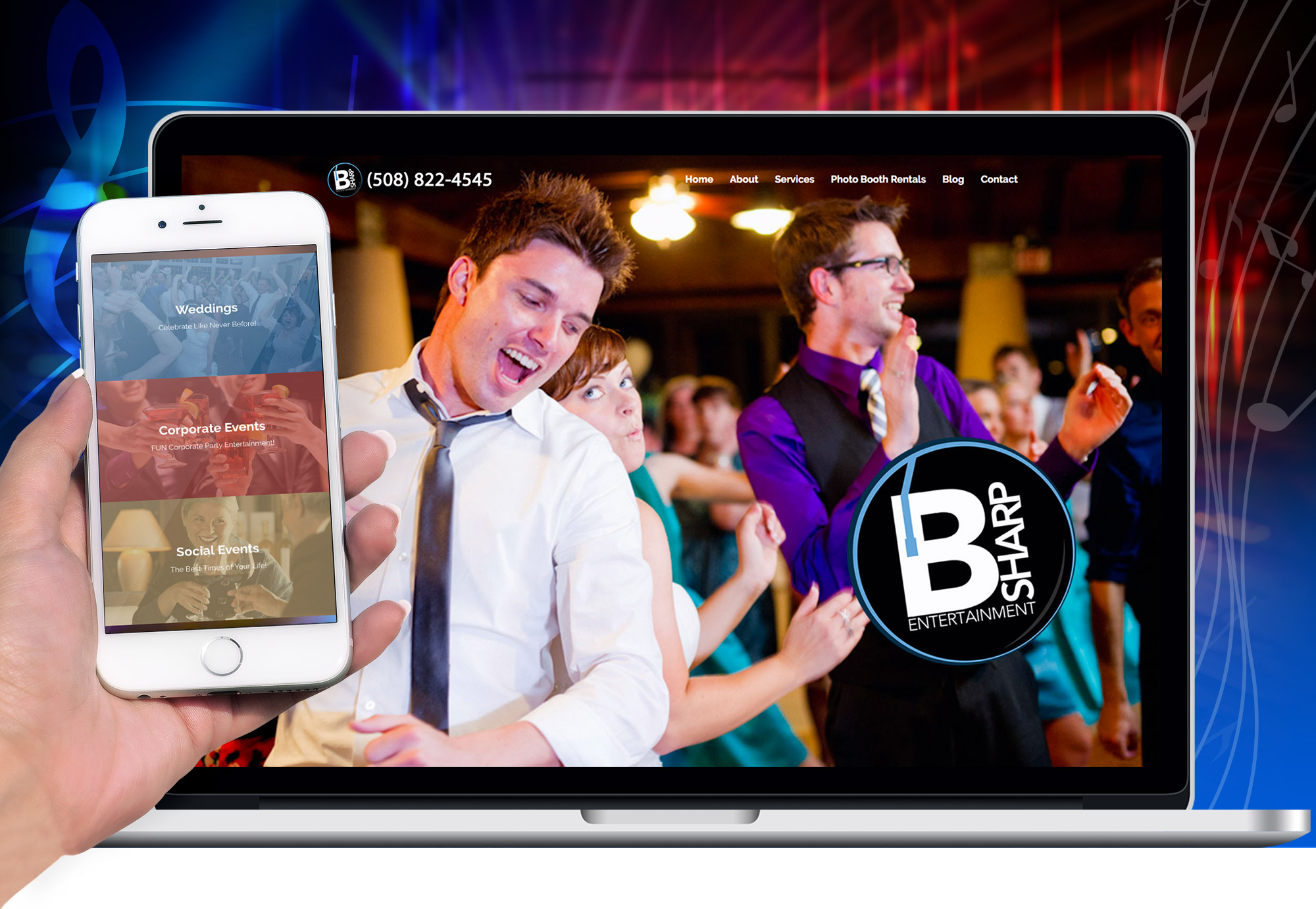 DJ-PaidAds-BSharp-Website_Showcase B-Sharp Entertainment Website